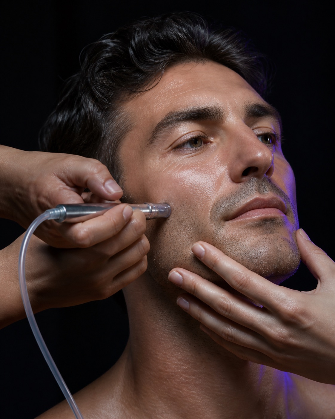 Trattamento viso professionale per uomo